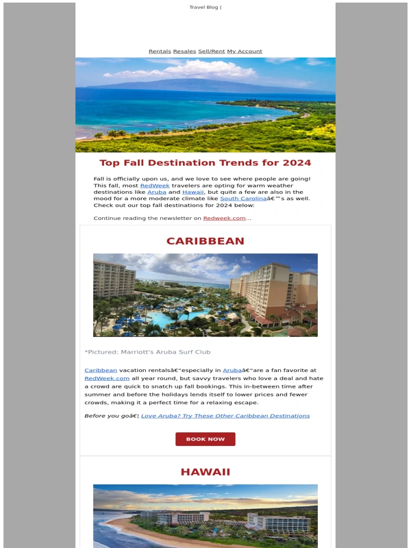 RedWeek - Top Fall Destinations
