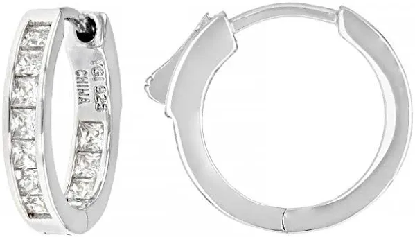 Cubic Zirconia 18k Gold Over Sterling Silver Earrings 1.75ctw