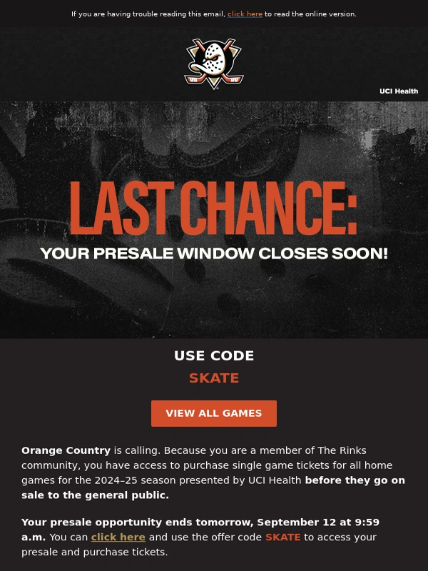 Ticket Master - ?️Orange Country,Your Ticket Presale Ends Soon