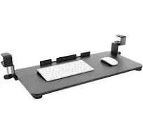 Mount-It! Clamp-On Adjustable Keyboard & Mouse Tray