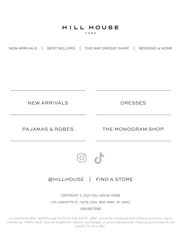 Hill House Home - 20% Off Wear-Now Styles ?