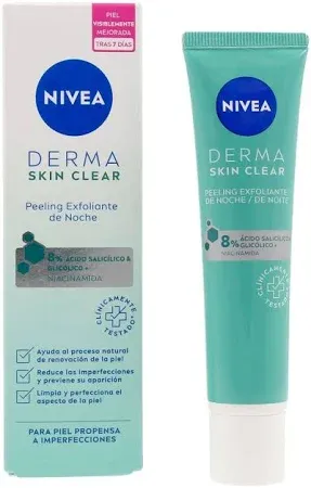 Nivea Derma Skin Clear Peeling Night Facial Scrub