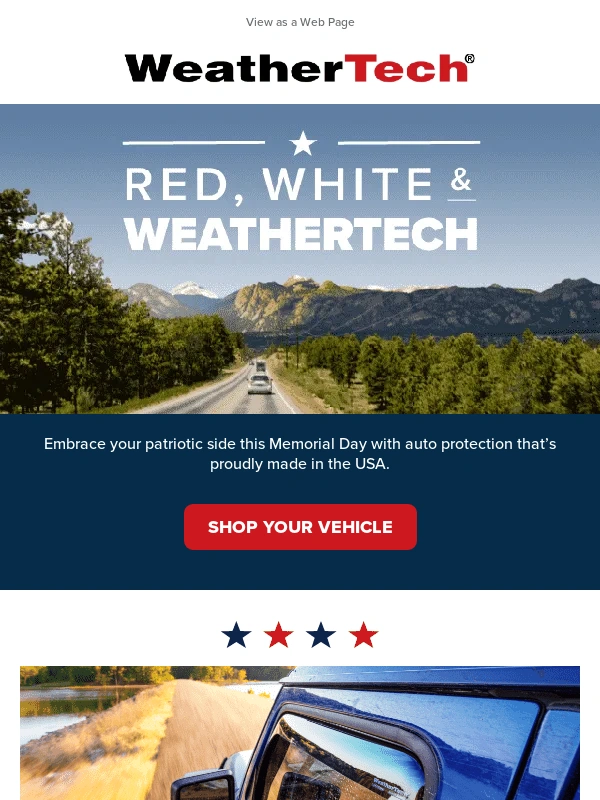 WeatherTech - Reminder: Memorial Day Is Near
