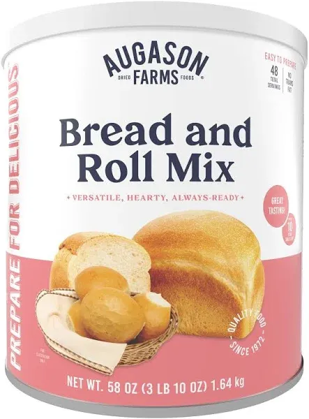Augason Farms Honey White Bread and Roll Mix