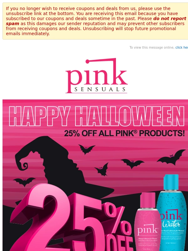 Pink - Halloween 25% OFF