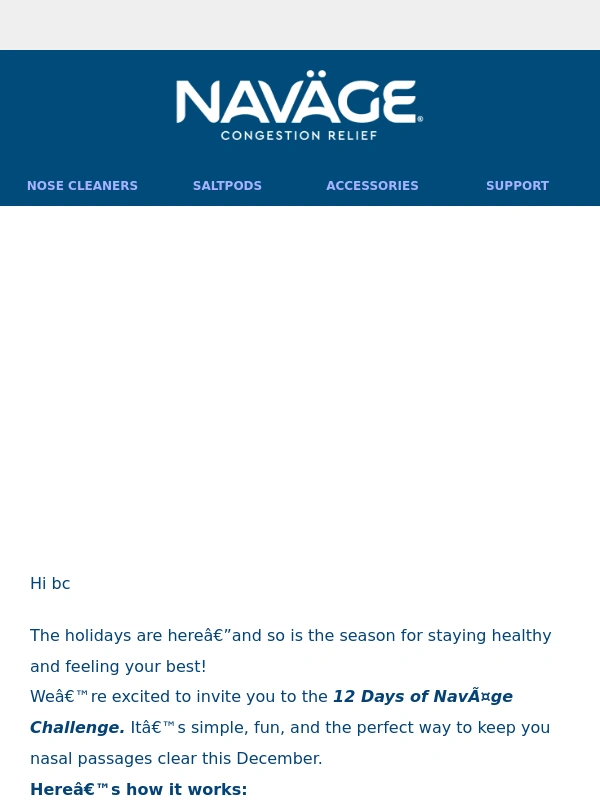 Navage - Stay Healthy This Holiday Season with Naväge! ✨❄️
