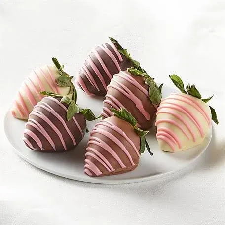 Proflowers Elegant Pink Belgian Chocolate Dipped Strawberries