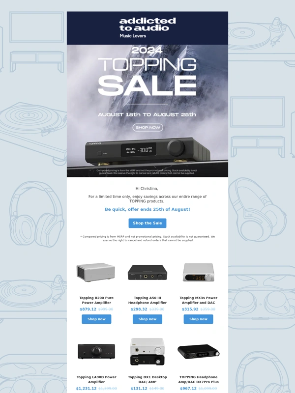 Addicted To Audio - 2024 TOPPING Sale has begun