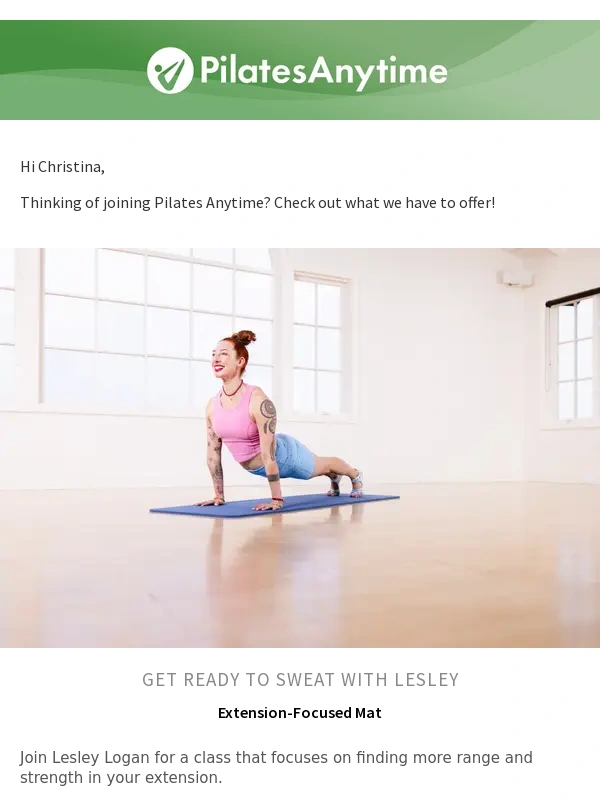 Pilates Anytime - Return to Mat Essentials For Fall
