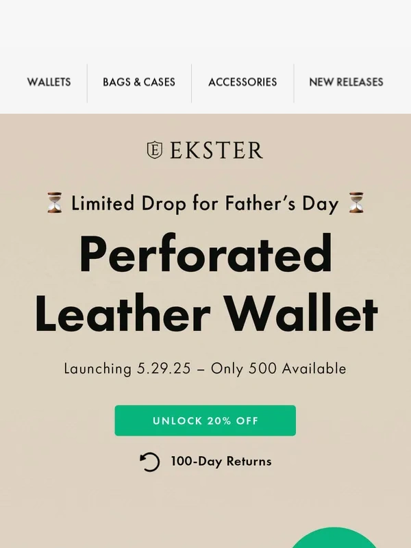 Ekster - Limited Father’s Day Drop: Be First to Shop + Unlock 20% Off