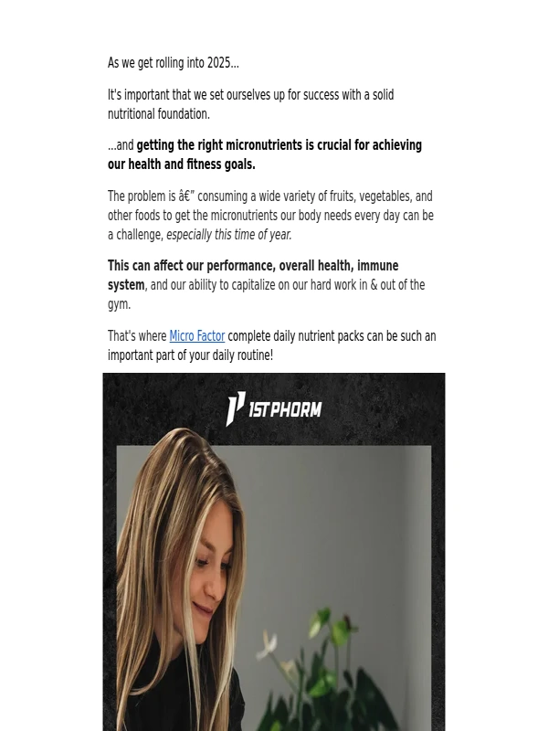 1st Phorm - Unlock Your Best Health in 2025 with this