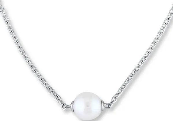 Sterling Silver Cultured Pearl Necklace