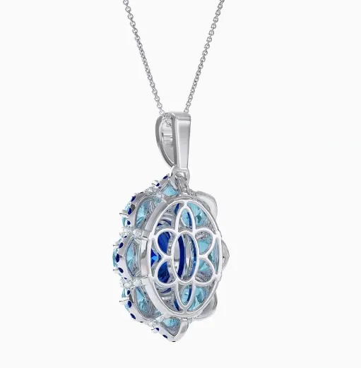 Veronica Layered Halo Pendant