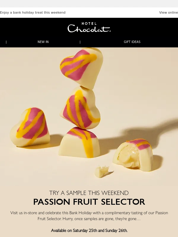 Hotel Chocolat - Your complimentary sample awaits