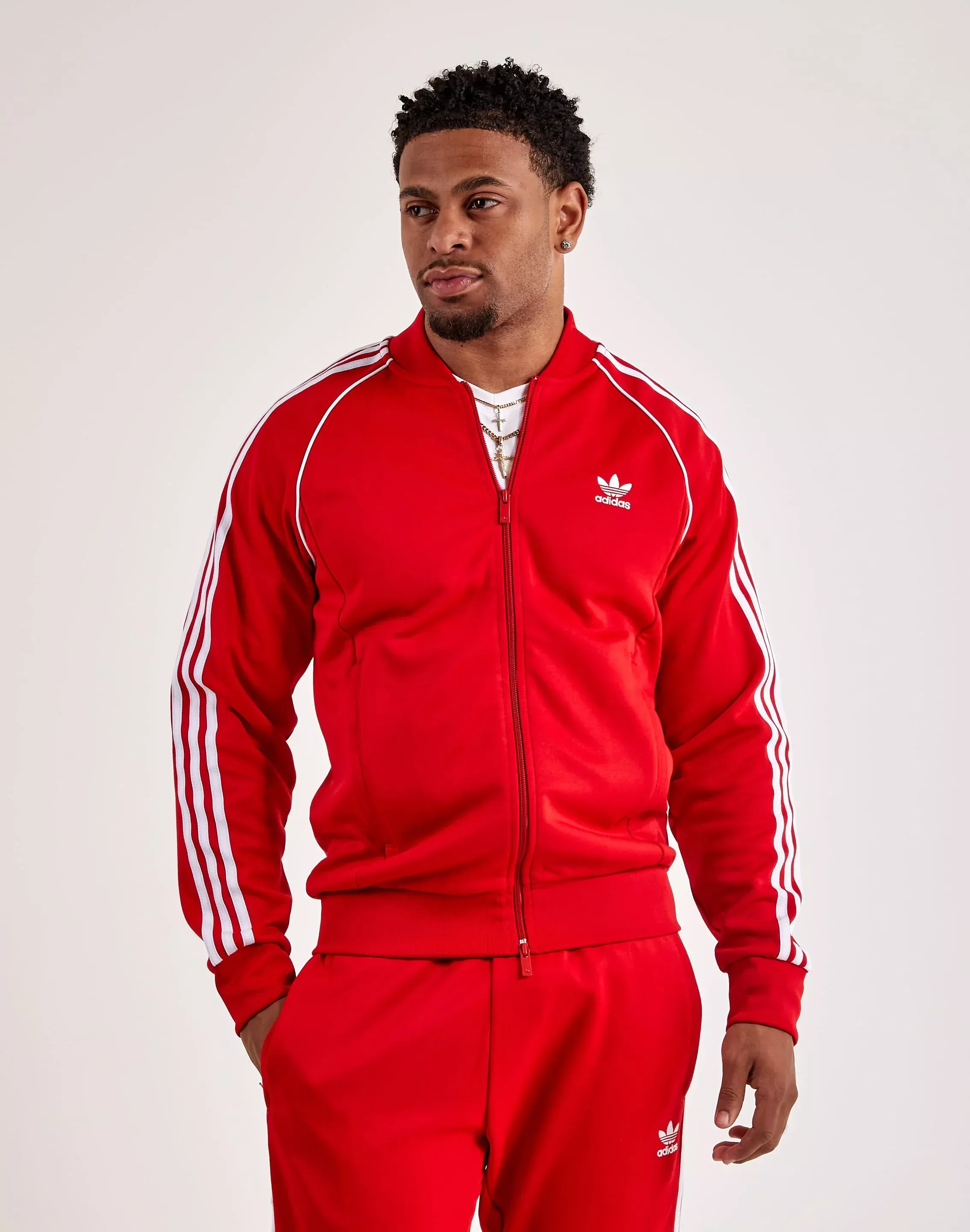 Adidas SST Track Jacket  - Red - Size: Medium