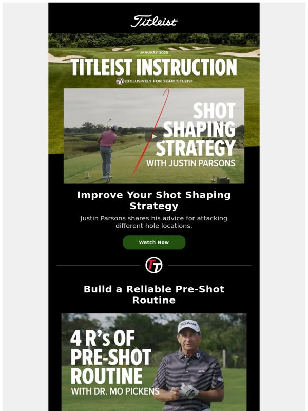 Titleist - Improve Your Shot Shaping Strategy