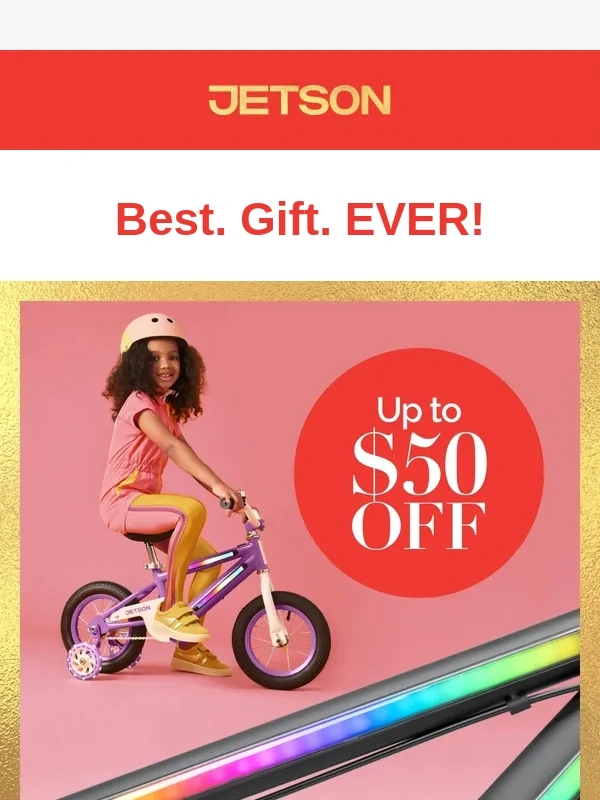 Jetson - A bike with a bow? That's holiday magic