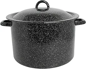 Mirro 7.75-Quart Enamel Stock Pot with Lid