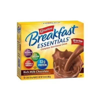 Carnation Breakfast Essentials Powder Drink Mix Rich Milk Chocolate