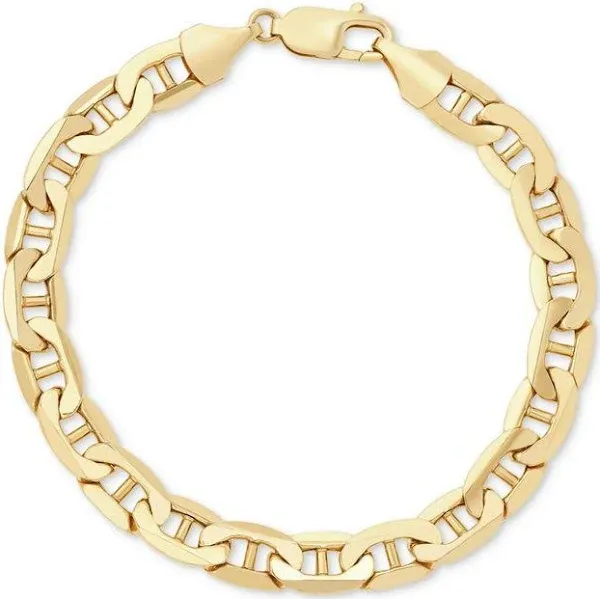 Italian Gold 14K Gold Mariner Link Chain Bracelet