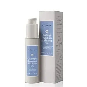 Naturium - Quadruple Hyaluronic Acid Serum 5%, 1 oz, Hydrating & Plumping, Fragrance-Free