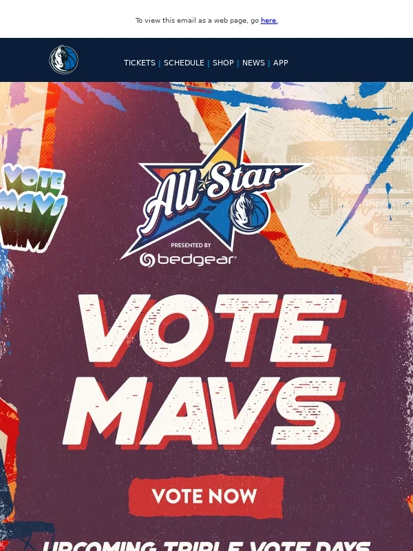 Dallas Mavericks - ⭐ Your Vote Counts for TRIPLE