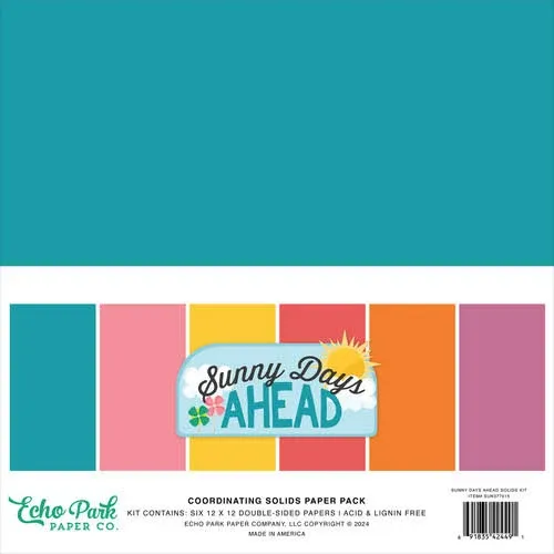 Echo Park Solids Collection Kit Sunny Days Ahead
