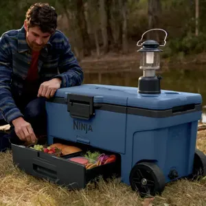 65-Qt Ninja Outdoor FrostVault Wheeled Cooler with Cold Dry Zone (3 Colors)