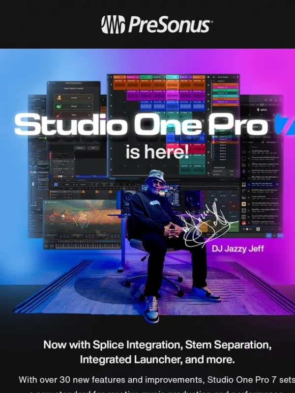 PreSonus - Studio One Pro 7 is here!