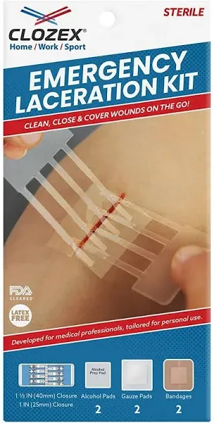 Clozex Emergency Laceration Kit