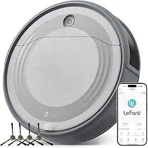 Lefant - M310 Robot Vacuum Cleaner, 4500Pa Suction, 160-Min Runtime, Gray