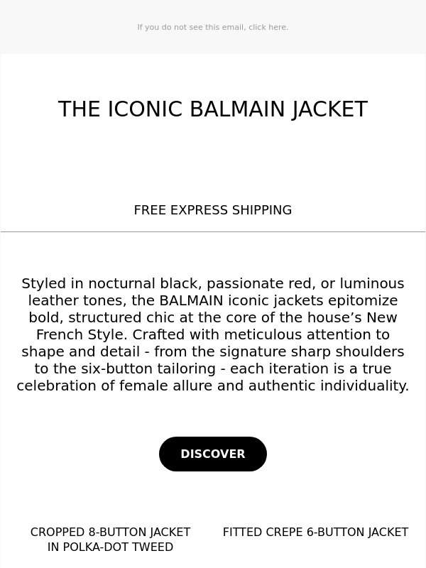 Balmain - THE ICONIC BALMAIN JACKET
