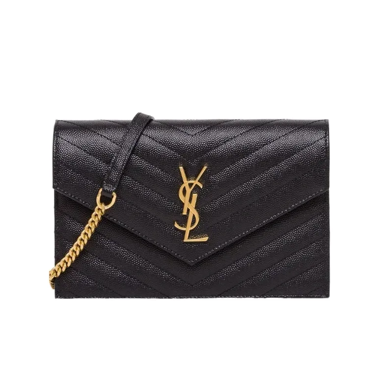 Saint Laurent envelope chain wallet