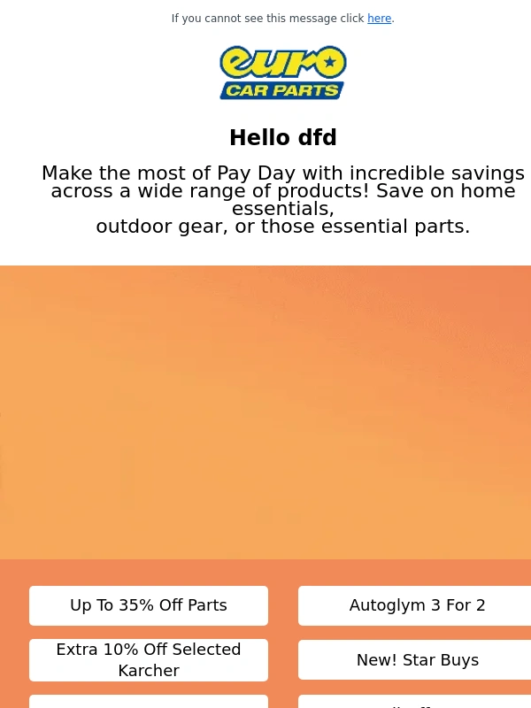 Euro Car Parts - Top Offers This Pay Day! | BIG Savings Across Cleaning,Outdoors + Up To 35% Off Parts*