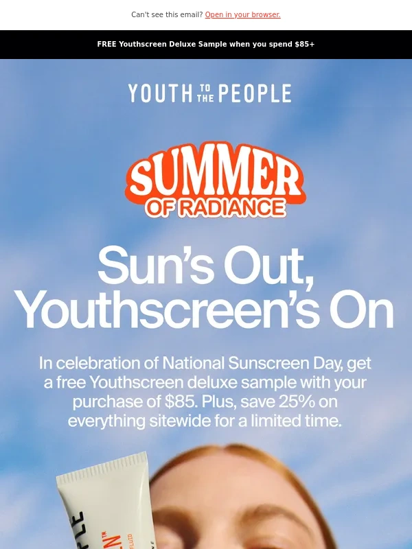 Youth To The People - It's National Sunscreen Day- We Brought Gifts