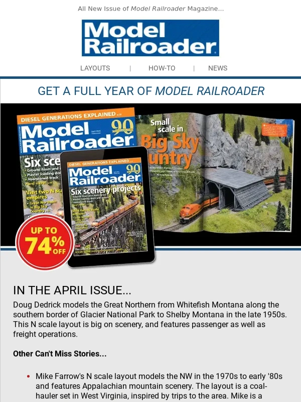 Trains - Reader,check out what's inside the April issue ?