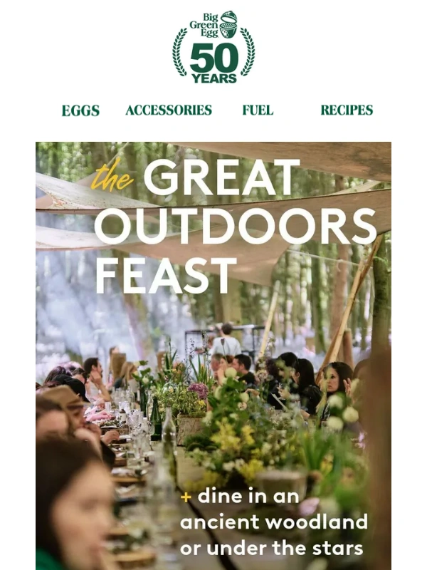 Big Green Egg - An immersive cooking experience in the great outdoors