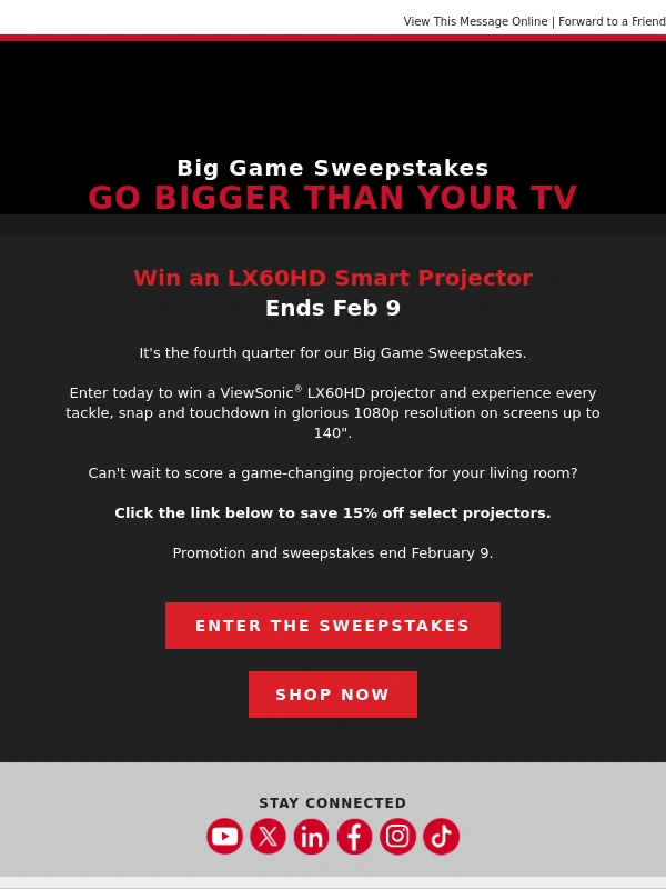 ViewSonic - Final Countdown to Win a Smart Projector