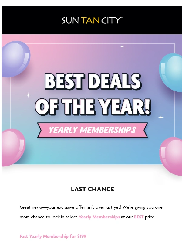Sun Tan City - Best Deals Of The Year: EXTENDED!