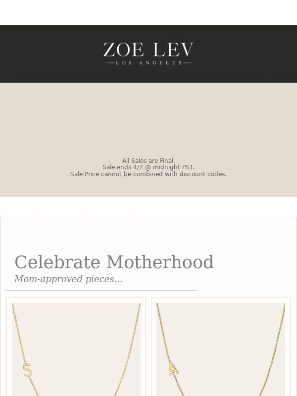 Zoe Lev - Ends Tonight - 20% OFF SITEWIDE!