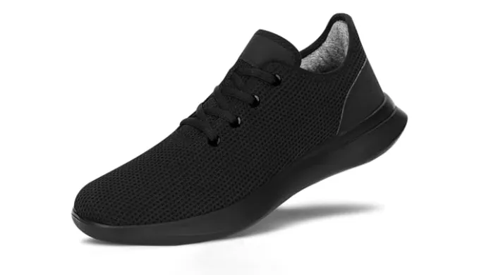 Women Walking Shoes Black Tennis Shoes for Women Running Sneakers Athletic Tennis Shoe Tree Runners Arch Support Ultra Lightweight Breathable Mesh Non-Slip Casual Sneakers for Gym Travel Work