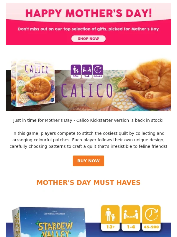 ZATU Games - Treat Your Mother (Or Yourself ?) To Board Games This Mother's Day!