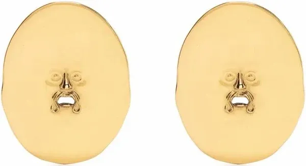 Patou Women's Large Face Clip-On Earrings