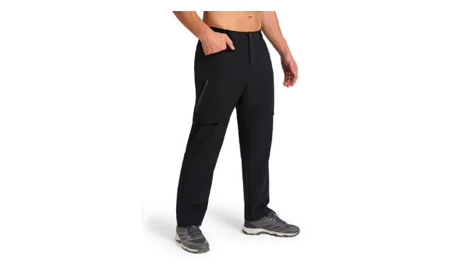 SNOWTEN Mens Hiking Stretch Pants Lightweight Work Pants Waterproof Tactical Ripstop Cargo Pants