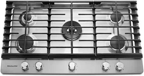 KitchenAid 36" 5-Burner Gas Cooktop