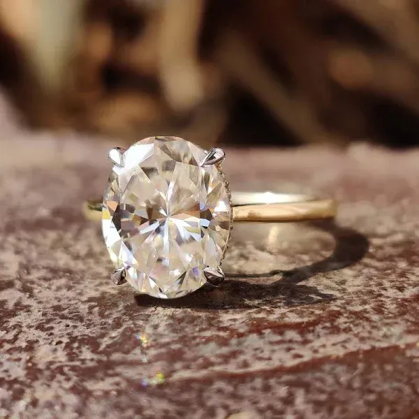 Buy Hidden Halo Oval Engagement Ring
