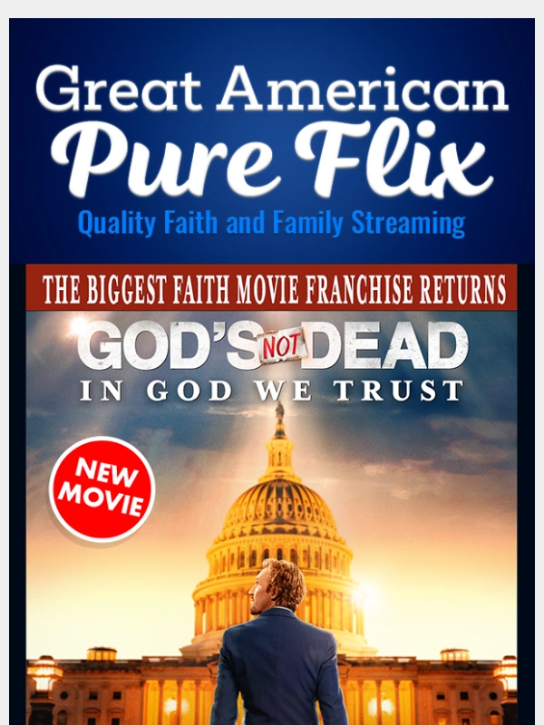 Pure Flix - ✝️Special Offer: God's Not Dead: In God We Trust