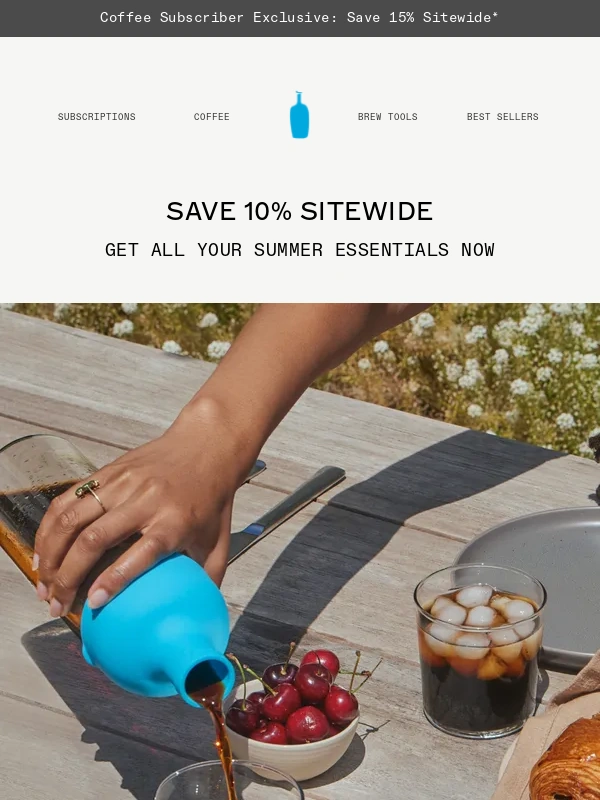 Blue Bottle Coffee - 10% Off Sitewide with Our Memorial Day Sale
