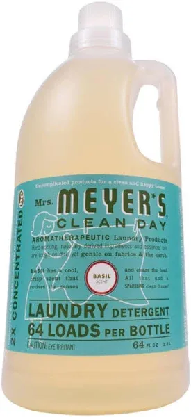 Mrs. Meyer's Clean Day Laundry Detergent Basil Scent