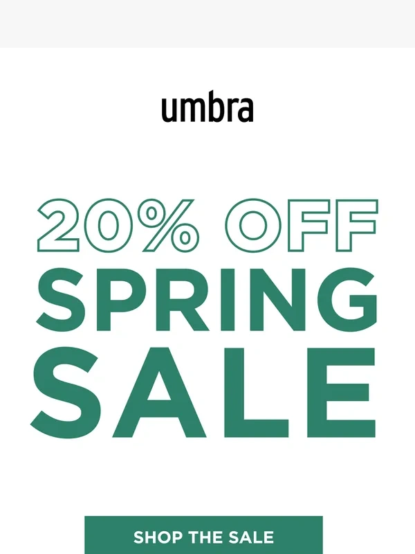 Umbra - Spring Savings: 20% Off